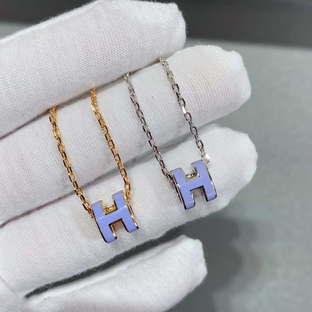 [Luxe Jewelry]MINI POP H NECKLACE