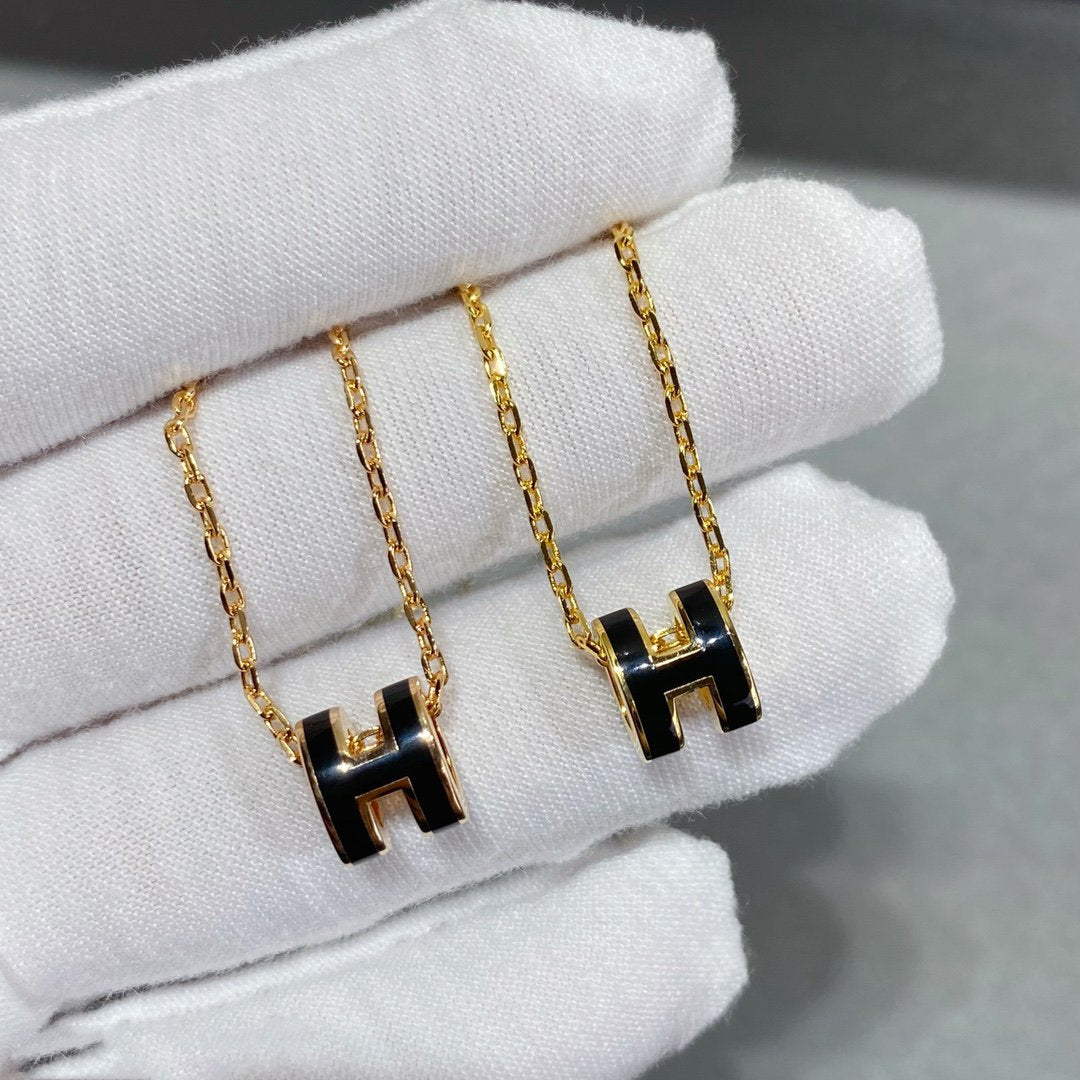 [Luxe Jewelry]MINI POP H NECKLACE