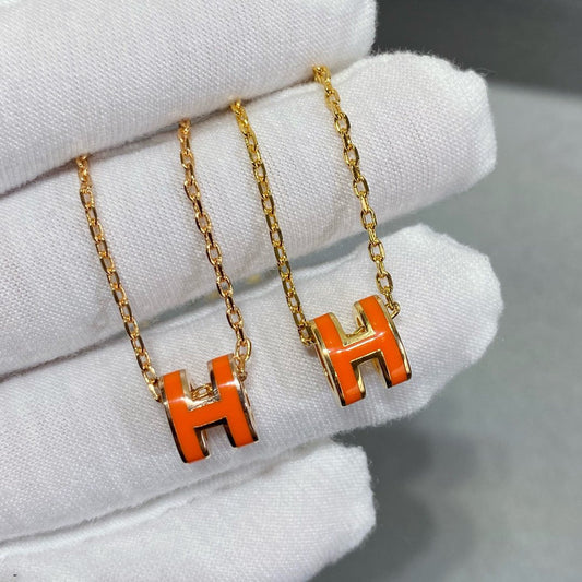 [Luxe Jewelry]MINI POP H NECKLACE