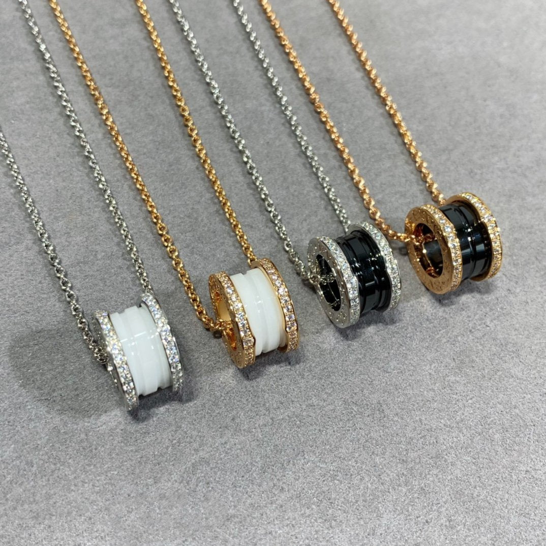[Luxe Jewelry]ZERO 1 DIAMOND CERAMIC NECKLACE