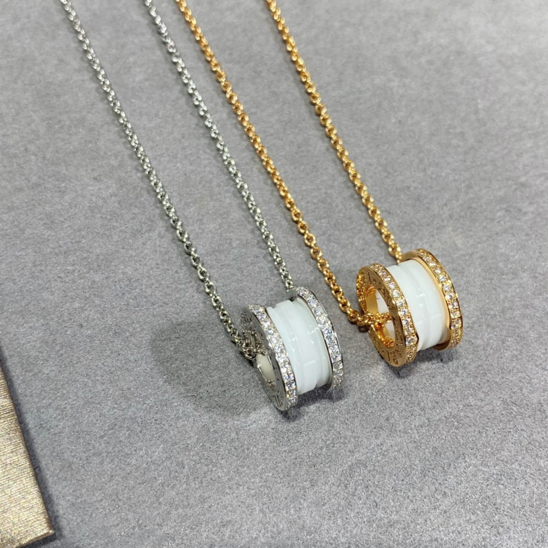 [Luxe Jewelry]ZERO 1 DIAMOND CERAMIC NECKLACE
