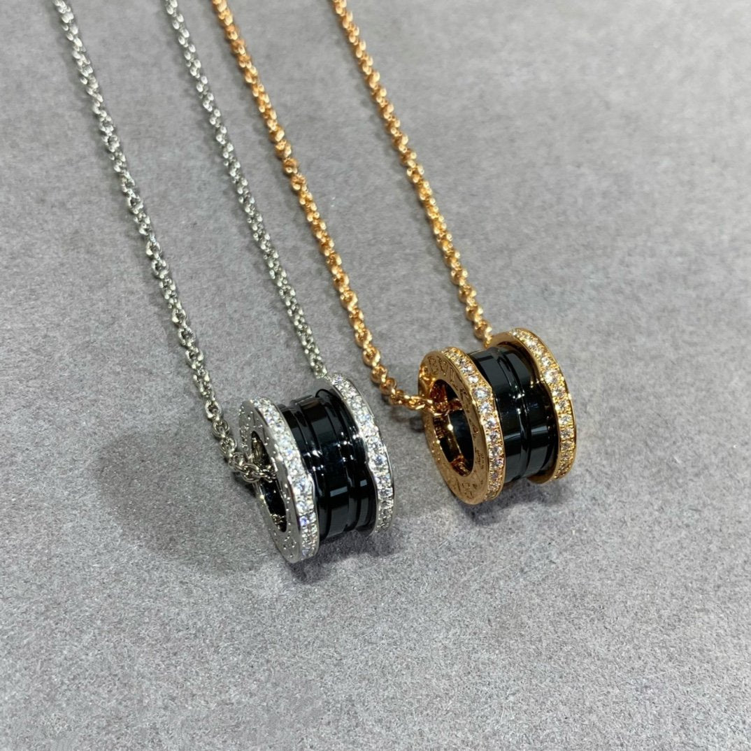 [Luxe Jewelry]ZERO 1 DIAMOND CERAMIC NECKLACE