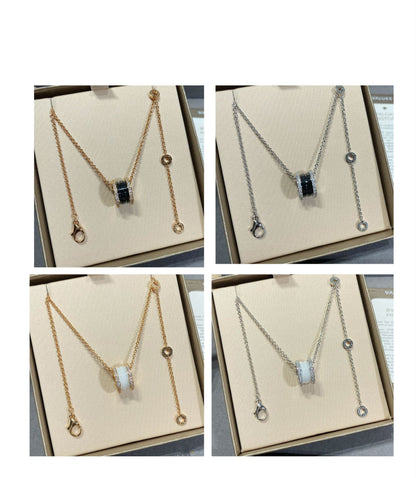[Luxe Jewelry]ZERO 1 DIAMOND CERAMIC NECKLACE