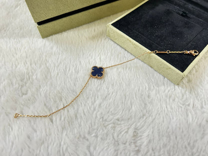 [Luxe Jewelry]CLOVER 1 MOTIF PIETERSITE BRACELET