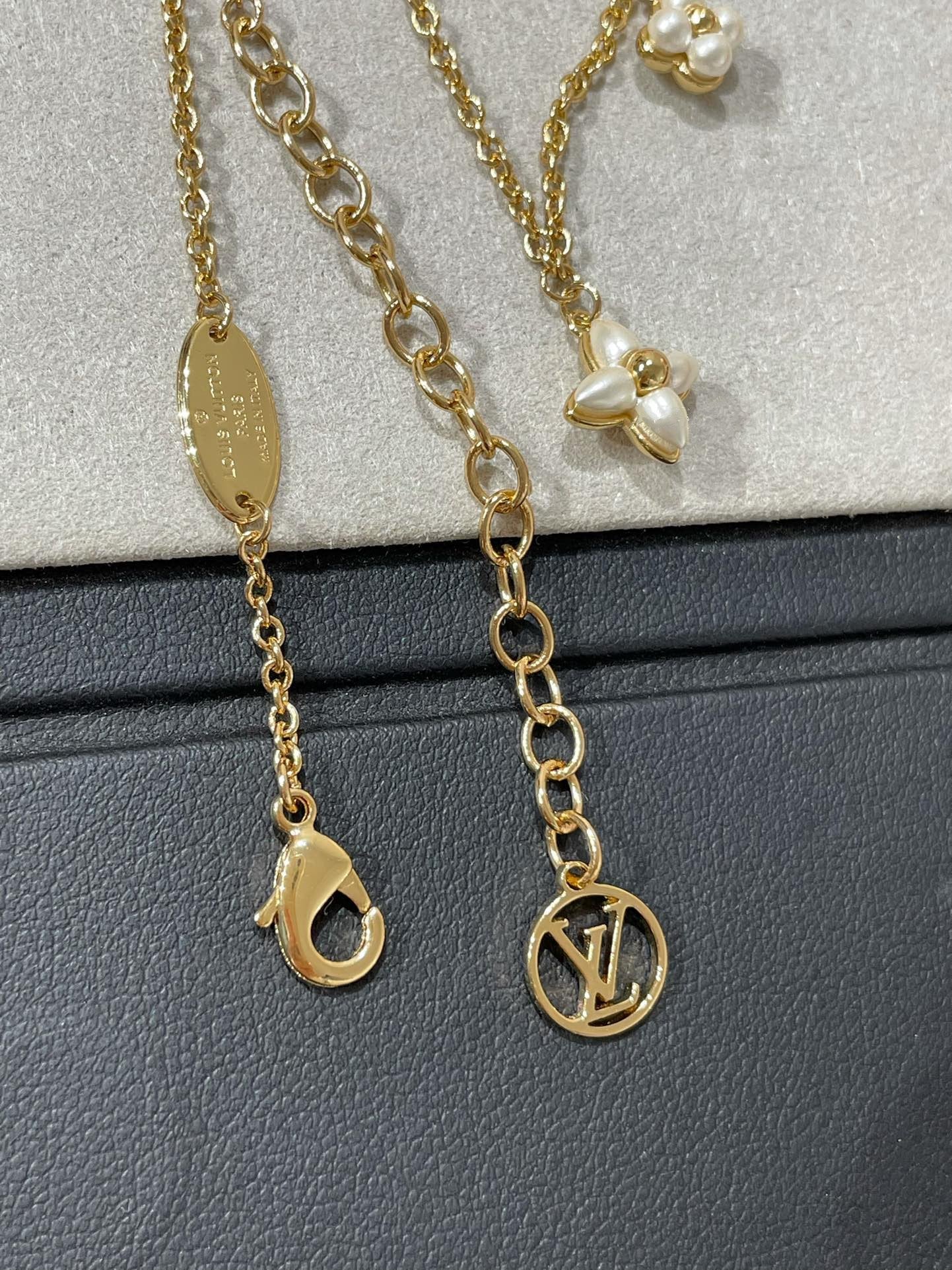 [Luxe Jewelry]FLOWERGRAM GOLD MOP DOUBLE ROW NECKLACE