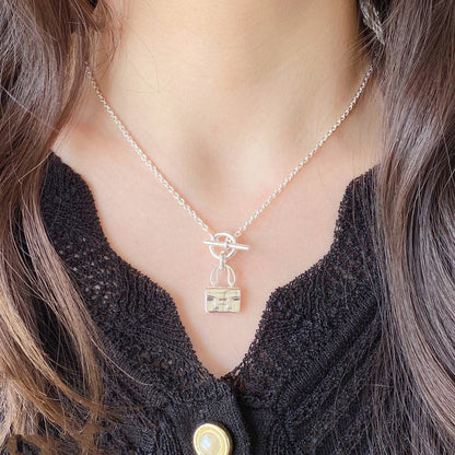[Luxe Jewelry]CONSTANCE PEDANT SILVER NECKLACE