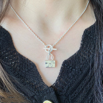 [Luxe Jewelry]CONSTANCE PEDANT SILVER NECKLACE