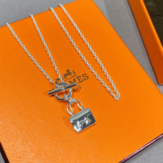 [Luxe Jewelry]CONSTANCE PEDANT SILVER NECKLACE