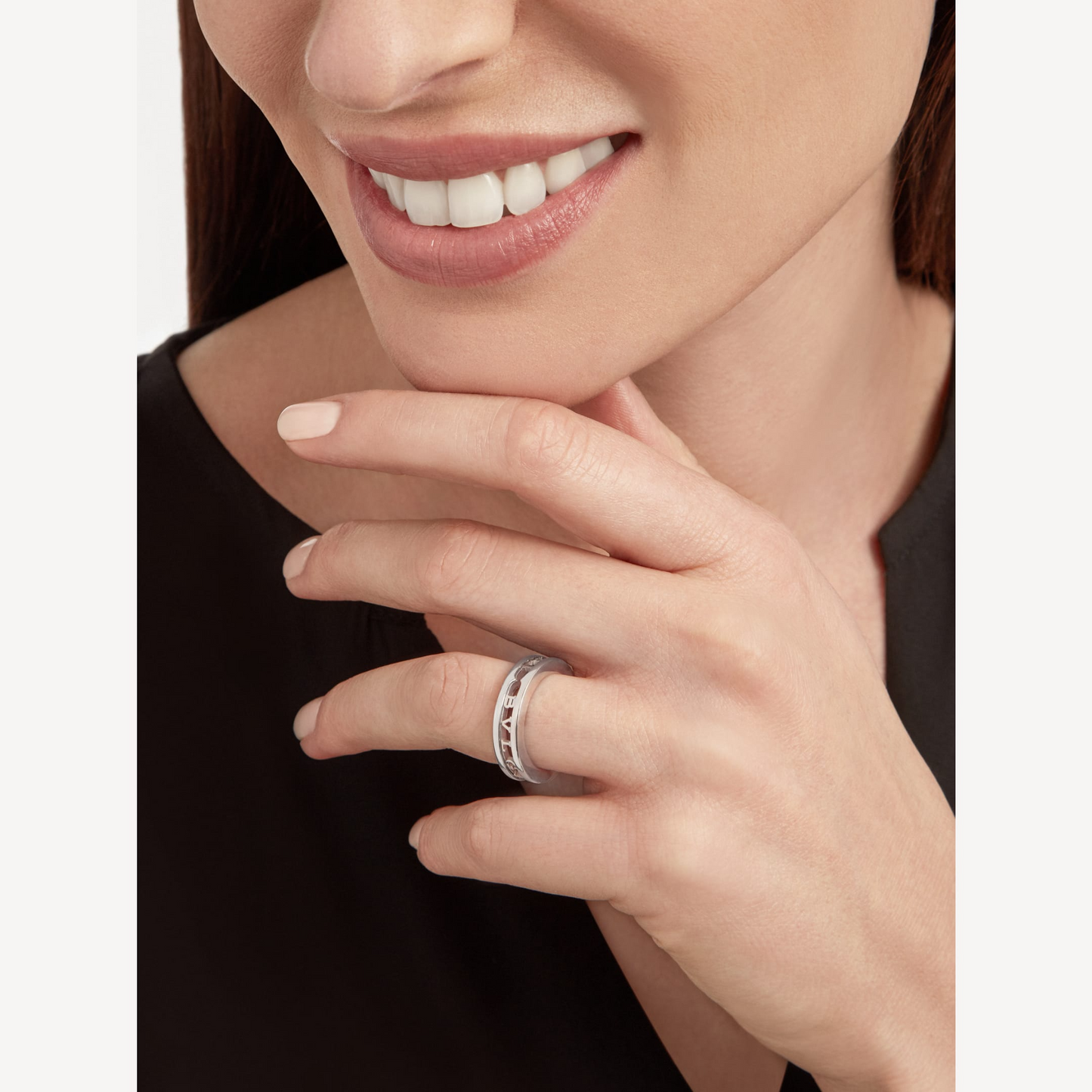 [Luxe Jewelry]ZERO 1 ONE-BAND WITH OPENWORK LOGO SPIRAL RING