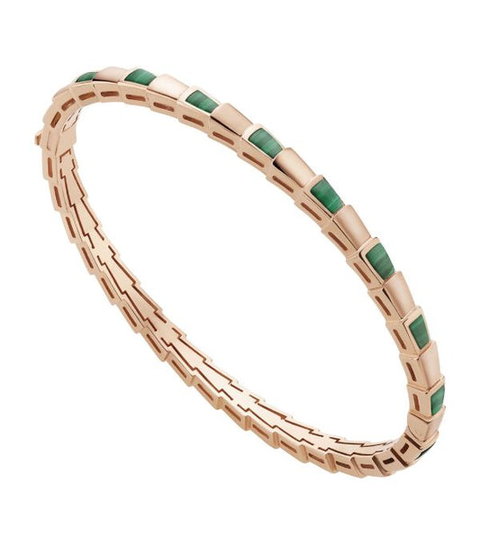 [Luxe Jewelry]SERPENTI BRACELET PINK GOLD MALACHITE
