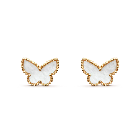 [Luxe Jewelry]SWEET BUTTERFLY MOP EARSTUDS