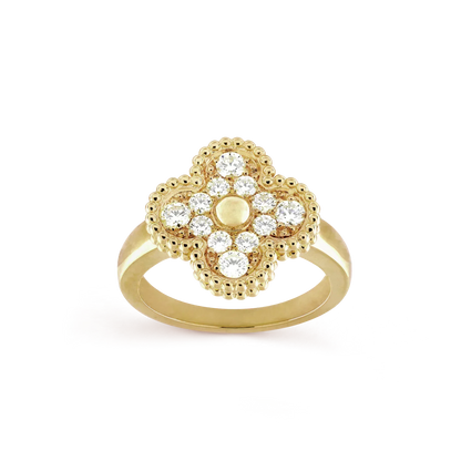 [Luxe Jewelry]CLOVER DIAMOND RING