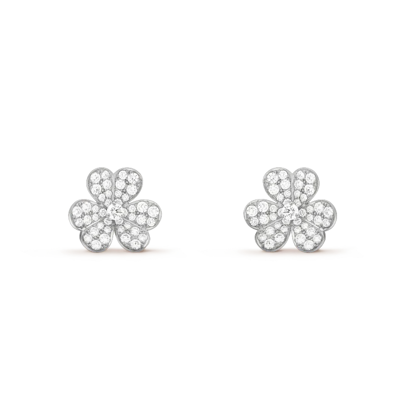 [Luxe Jewelry]CLOVER COMOS DIAMOND EARRINGS SILVER