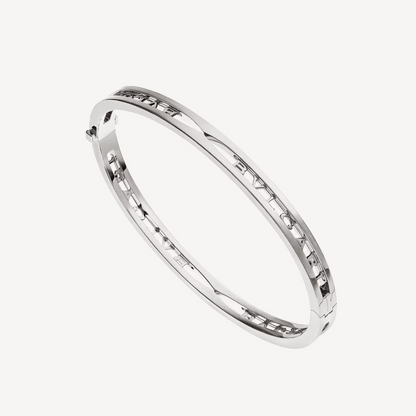 [Luxe Jewelry]ZERO 1 SPIRAL LOGO SILVER BRACELET