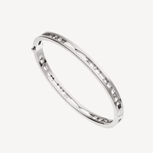 [Luxe Jewelry]ZERO 1 SPIRAL LOGO SILVER BRACELET