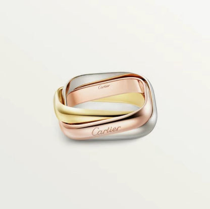 [Luxe Jewelry]TRINITY RING GOLD PINK GOLD SILVER