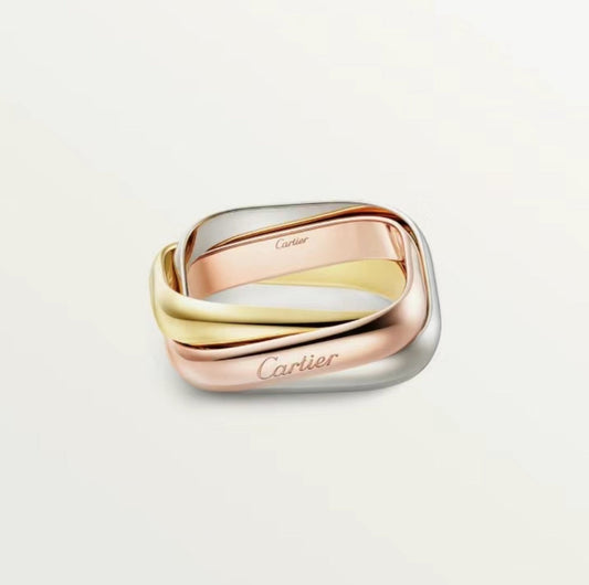 [Luxe Jewelry]TRINITY RING GOLD PINK GOLD SILVER