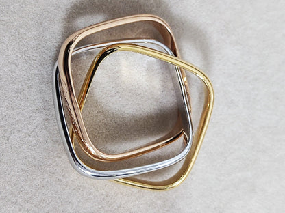 [Luxe Jewelry]TRINITY RING GOLD PINK GOLD SILVER
