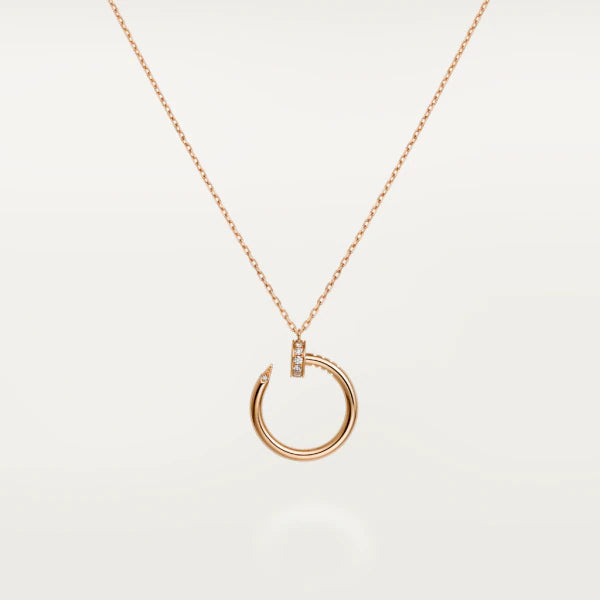[Luxe Jewelry]JUSTE NECKLACE PINK GOLD
