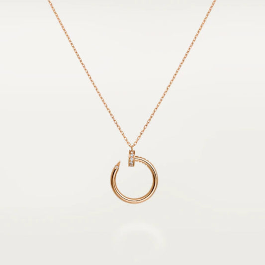 [Luxe Jewelry]JUSTE NECKLACE PINK GOLD