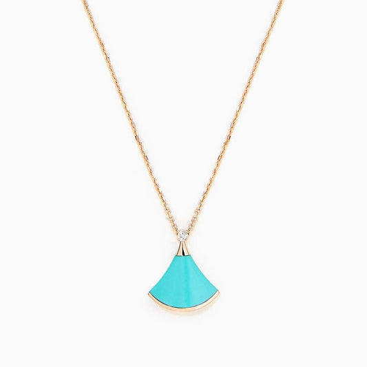[Luxe Jewelry]DREAM NECKLACE TURQUOISE PINK GOLD