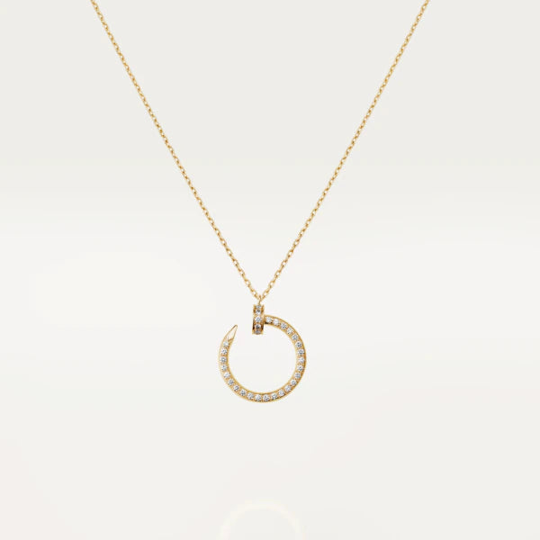 [Luxe Jewelry]JUSTE NECKLACE GOLD DIAMONDS