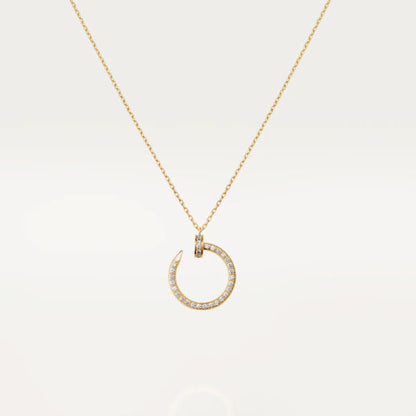 [Luxe Jewelry]JUSTE NECKLACE GOLD DIAMONDS