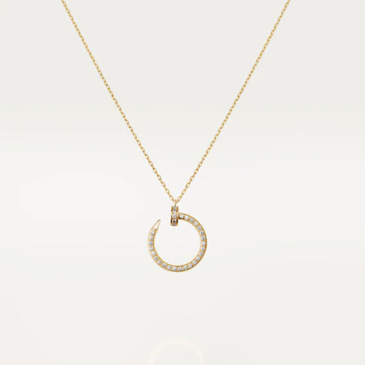 [Luxe Jewelry]JUSTE NECKLACE GOLD DIAMONDS