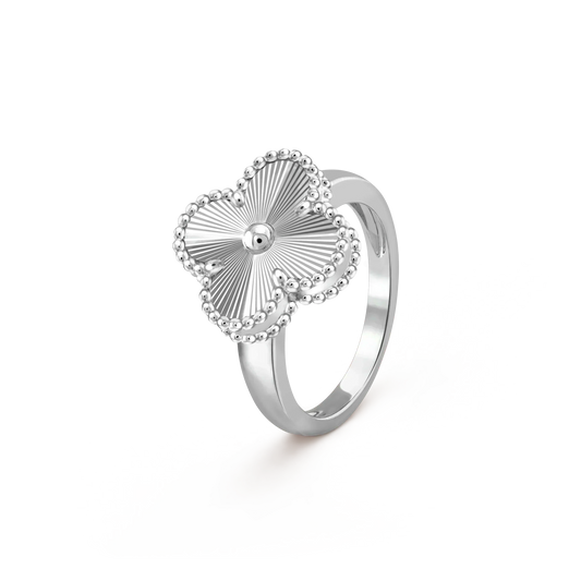 [Luxe Jewelry]CLOVER SILVER RING