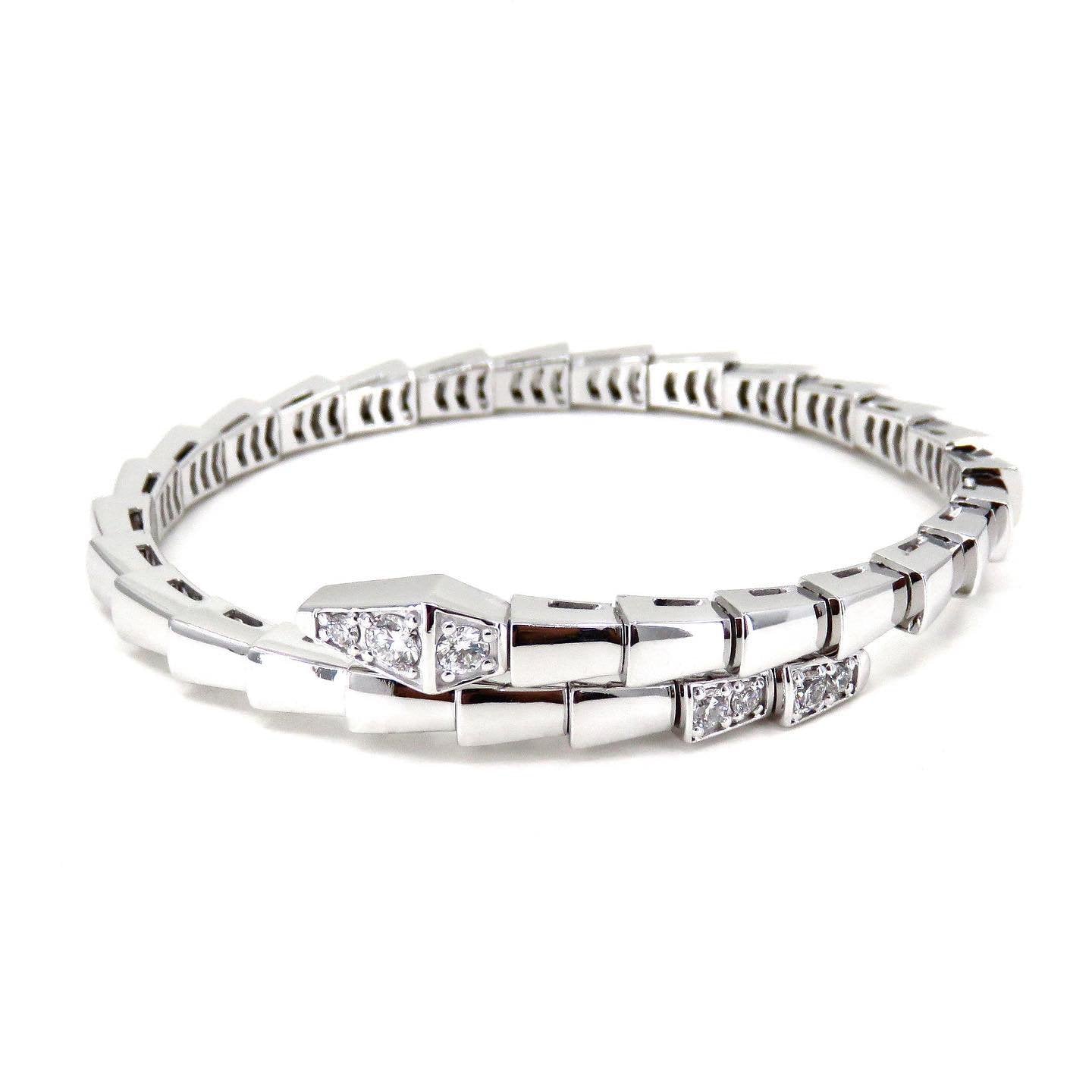 [Luxe Jewelry]SERPENTI BRACELET DIAMONDS SILVER