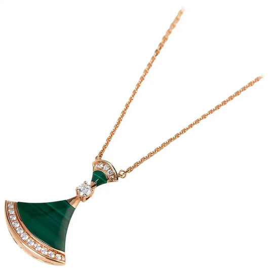 [Luxe Jewelry]DREAM NECKLACE MALACHITE DIAMOND