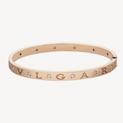 [Luxe Jewelry]ZERO 1 PINK GOLD 12 DIAMONDS BRACELET