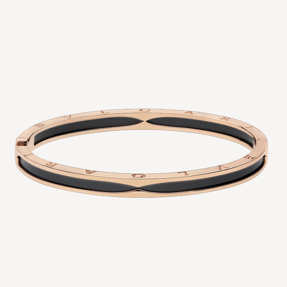 [Luxe Jewelry]ZERO 1 PINK GOLD WITH BLACK CERAMIC BRACELET