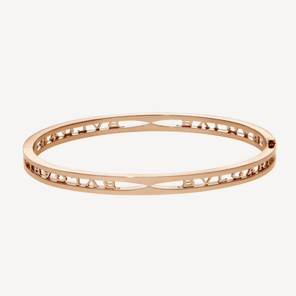 [Luxe Jewelry]ZERO 1 SPIRAL LOGO PINK GOLD BRACELET