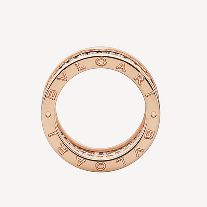 [Luxe Jewelry]ZERO 1 WITH PAVED DIAMONDS ON THE SPIRAL RING