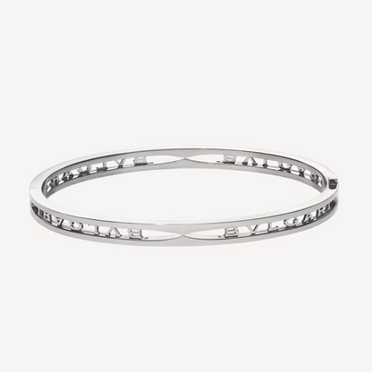 [Luxe Jewelry]ZERO 1 SPIRAL LOGO SILVER BRACELET