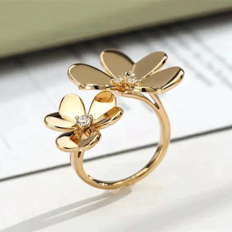 [Luxe Jewelry]CLOVER COMOS GOLD DIAMOND RING