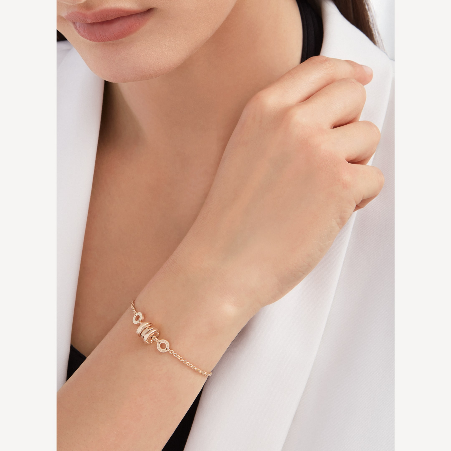 [Luxe Jewelry]ZERO 1 SOFT PINK GOLD BRACELET