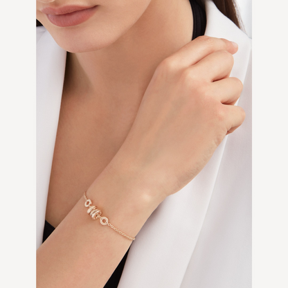 [Luxe Jewelry]ZERO 1 SOFT PINK GOLD BRACELET