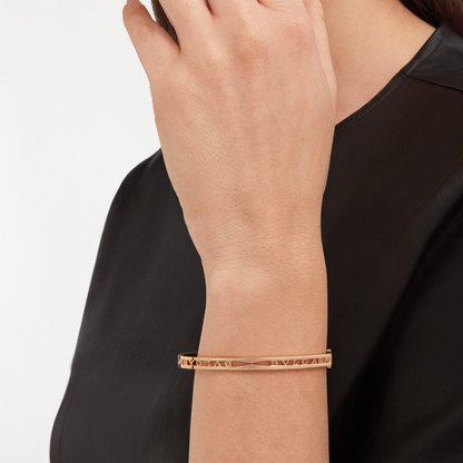 [Luxe Jewelry]ZERO 1 SPIRAL LOGO PINK GOLD BRACELET
