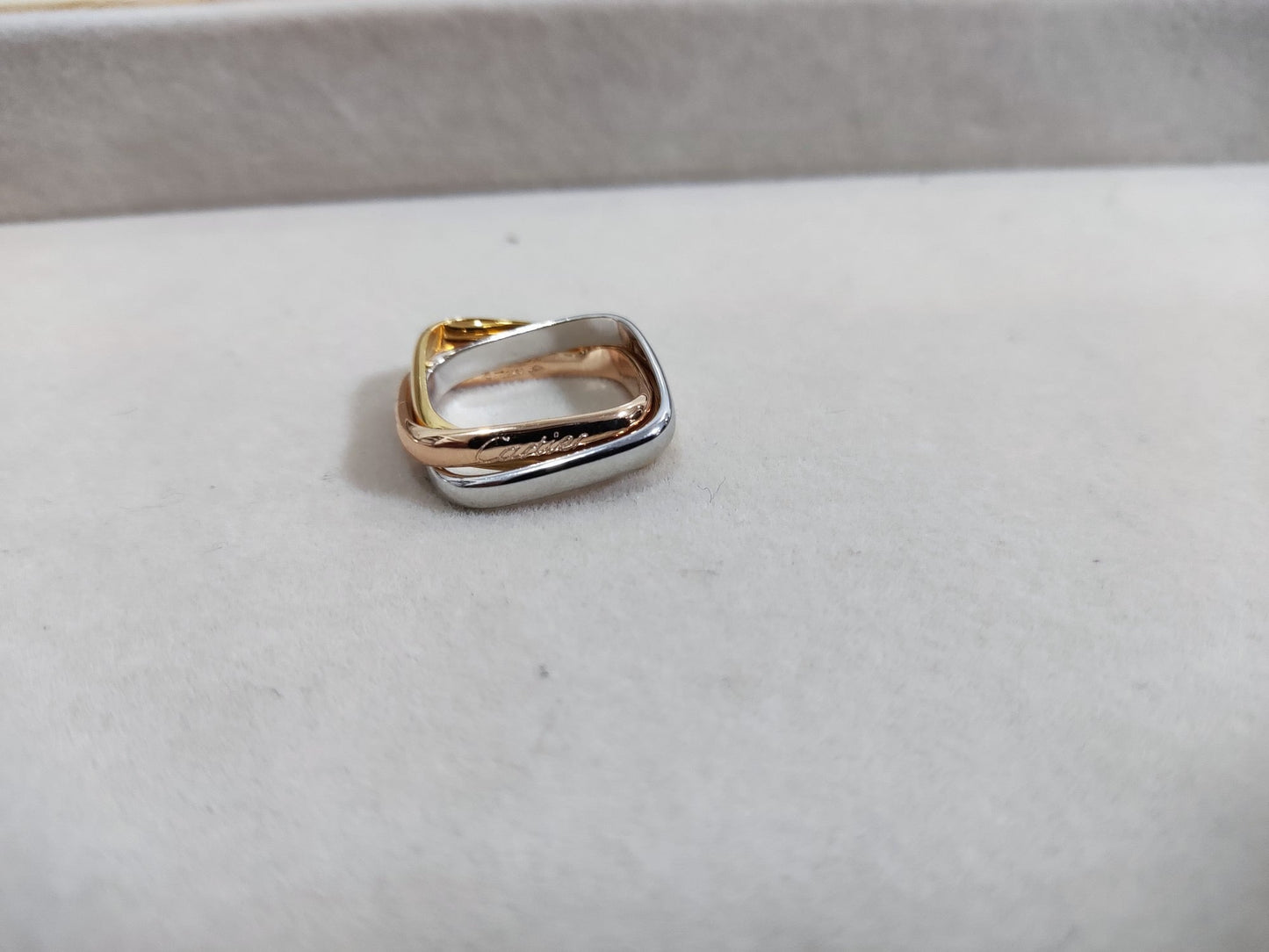 [Luxe Jewelry]TRINITY RING GOLD PINK GOLD SILVER