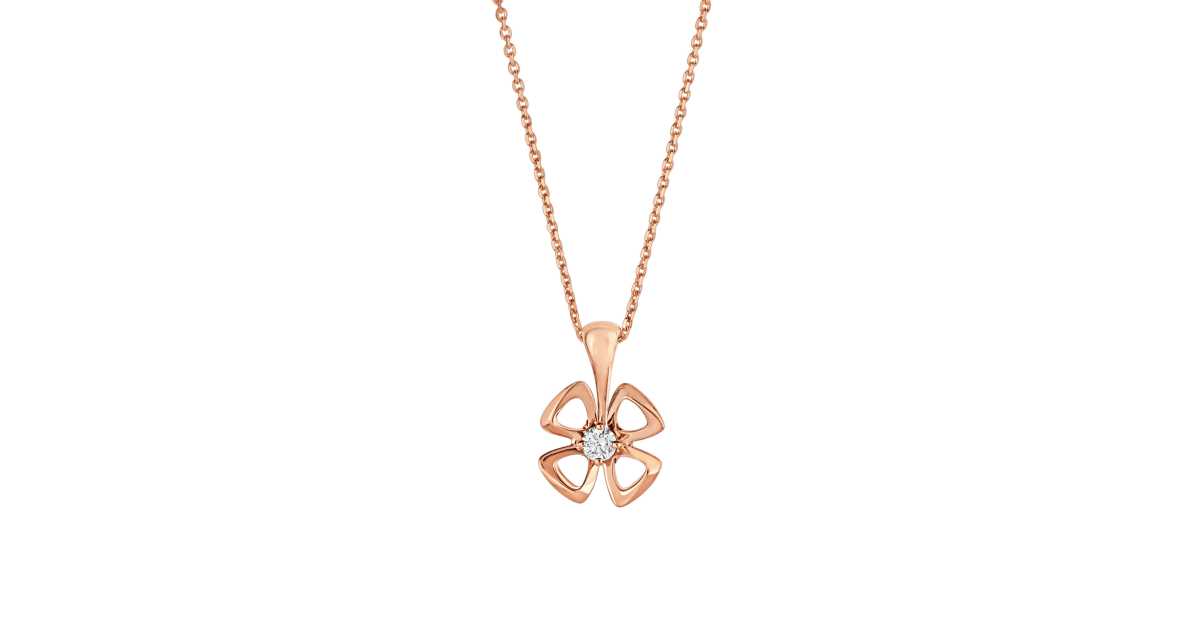 [Luxe Jewelry]FIOREVER NECKLACE DIAMOND CENTER
