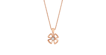 [Luxe Jewelry]FIOREVER NECKLACE DIAMOND CENTER