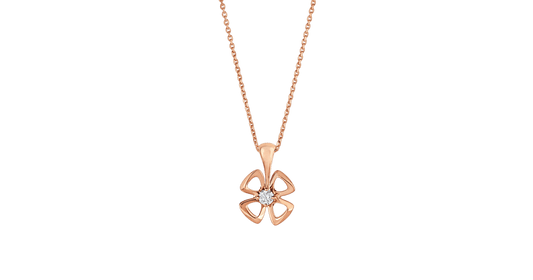 [Luxe Jewelry]FIOREVER NECKLACE DIAMOND CENTER