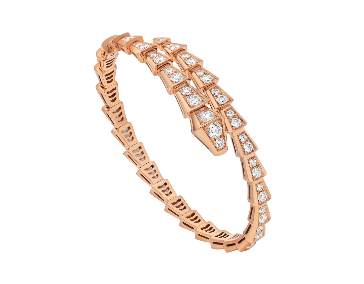 [Luxe Jewelry]SERPENTI BRACELET 6.8MM PINK GOLD DIAMOND
