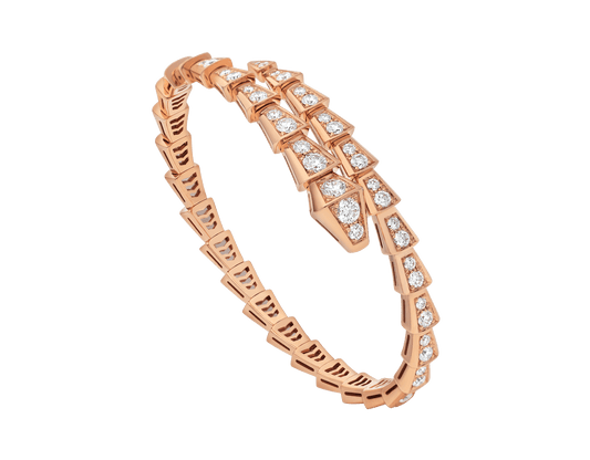 [Luxe Jewelry]SERPENTI BRACELET 6.8MM PINK GOLD DIAMOND