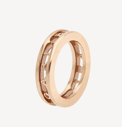 [Luxe Jewelry]ZERO 1 ONE-BAND WITH OPENWORK LOGO SPIRAL RING