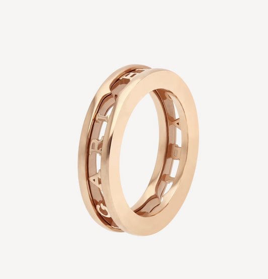 [Luxe Jewelry]ZERO 1 ONE-BAND WITH OPENWORK LOGO SPIRAL RING