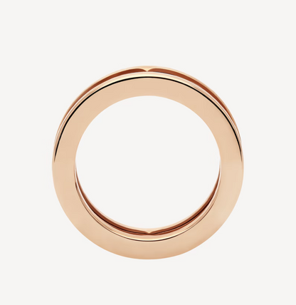 [Luxe Jewelry]ZERO 1 ONE-BAND WITH OPENWORK LOGO SPIRAL RING