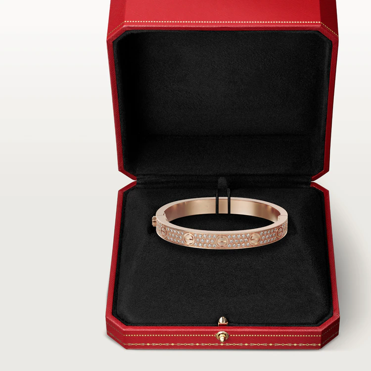 [Luxe Jewelry]LOVE BRACELET 6.1MM DIAMOND-PAVED